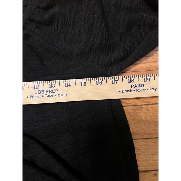 Win Win women's black open sleeve lace tunic size L/XL tiered sleeves - Picture 5 of 8